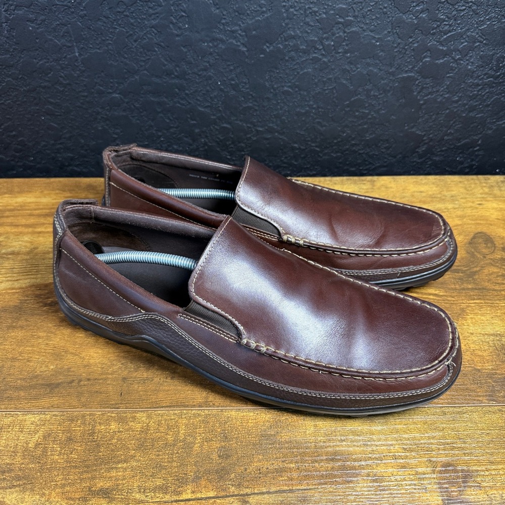 Cole Haan Grant Canoe C04059 Brown Leather Loafers Mens 14M